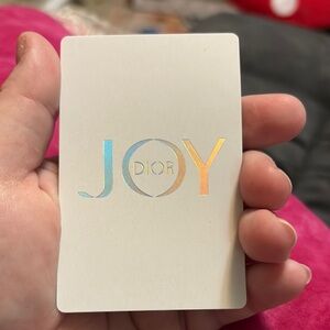 Dior JOY Holographic Playing Card - 6 of Spades